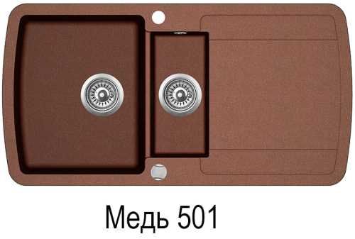 Гранитная мойка Aquasanita Lira SQL 151 AW