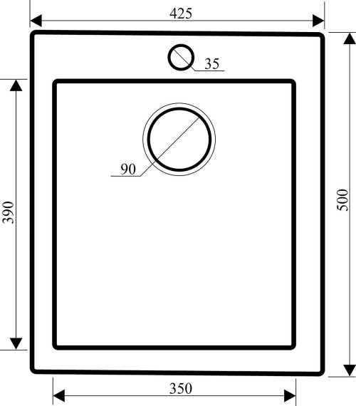 Helika Aquasanita Simplex SQS100 Beige 110 | № 3345 | 425 x 500 мм