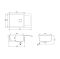 Aquasanita Tesa SQT105 Graphite 222 | № 8930 | 780 x 500 мм
