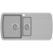 Aquasanita  Lira SQL151 Argent 220 | № 5575 | 960 x 500 мм